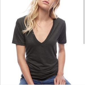 American apparel track shirt deep v (two shirts)